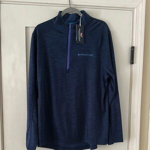 Vineyard Vines Men's Navy 1/2 zip sankaty